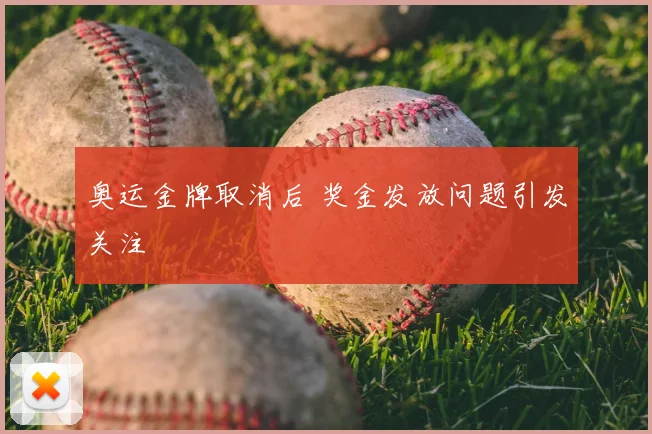 奥运金牌取消后 奖金发放问题引发关注